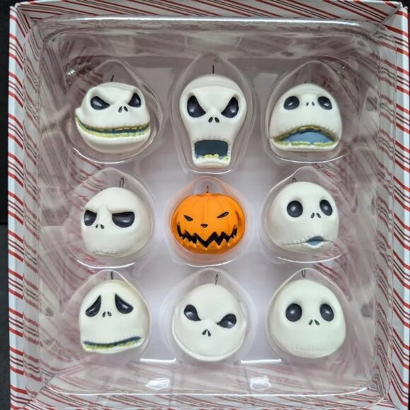 2018 Hallmark Nightmare Before Xmas The Many Faces of Jack Skellington Ornaments - Picture 3 of 5